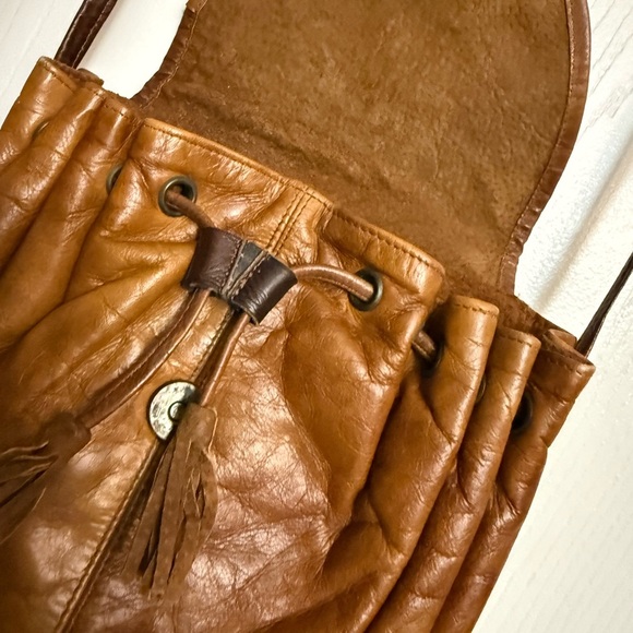 Brown Leather Crossbody Bag - Picture 6 of 8